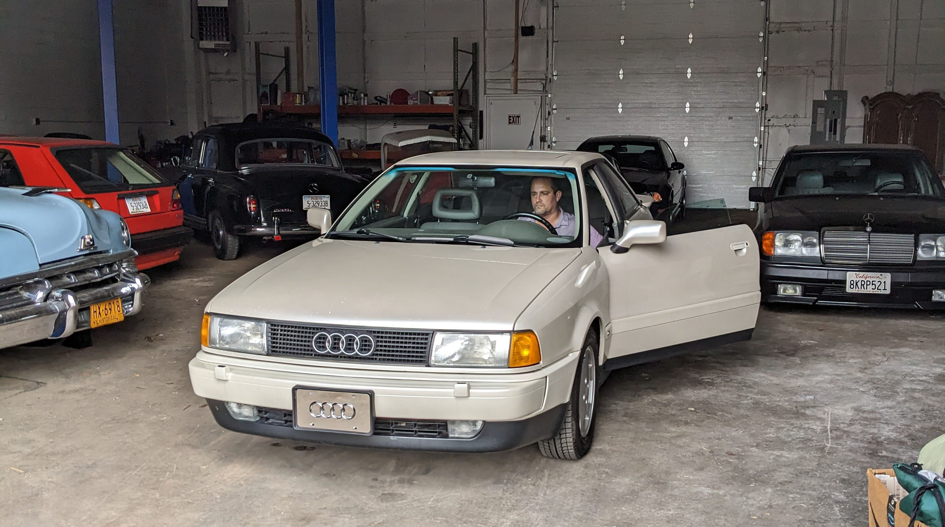 Taking delivery of my 1990 Coupe Quattro