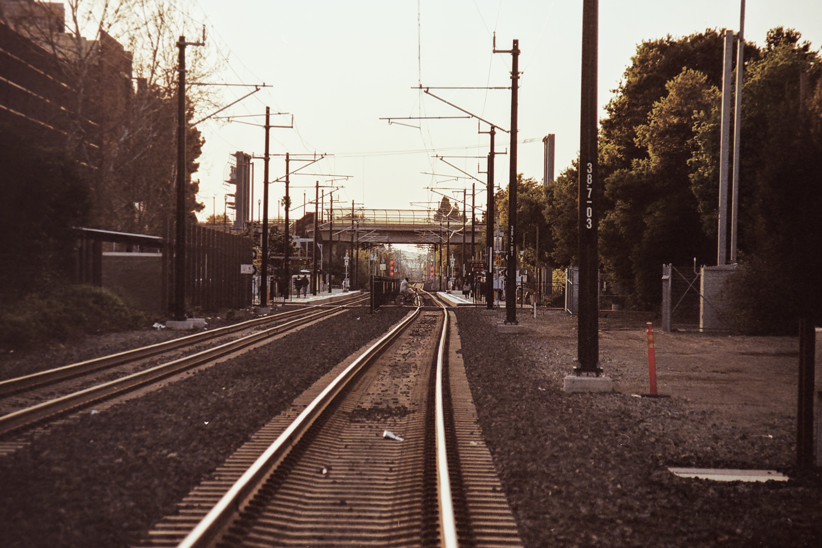 Caltrain tracks