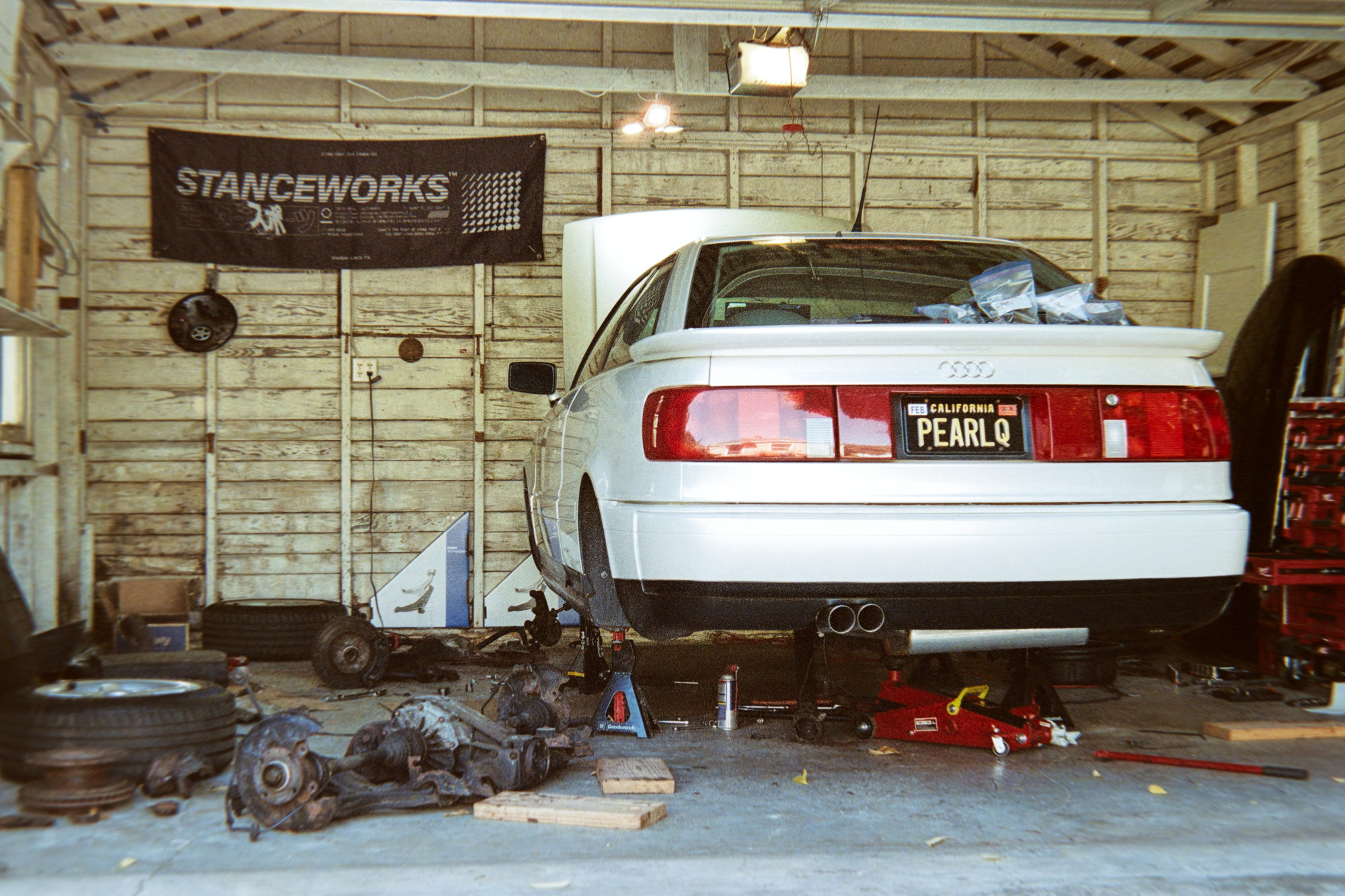 Working on the Coupe Quattro